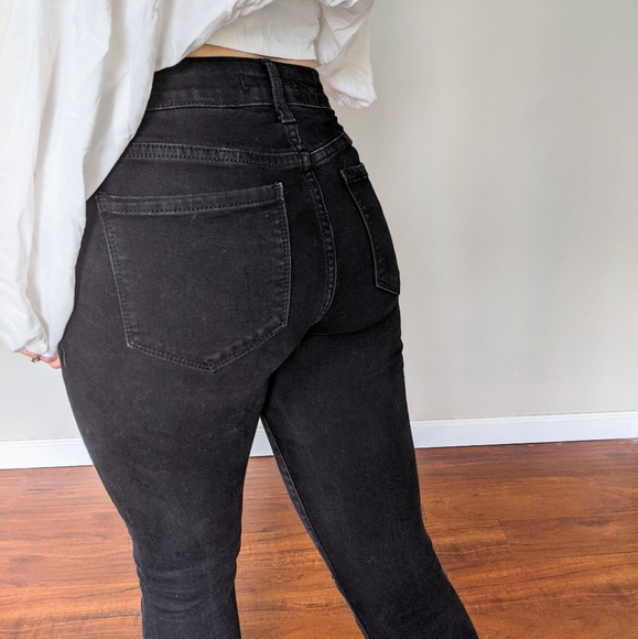 High Rise Black Eunina Skinny Jean - Picture 2 of 5